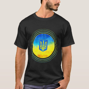 T-shirt Drapeau de l'Ukraine Soutenez l'Ukraine Anti-Pouti