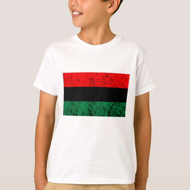 T-shirt Drapeau de l'UNIA Roots de liberté panafricains Bl (Devant)