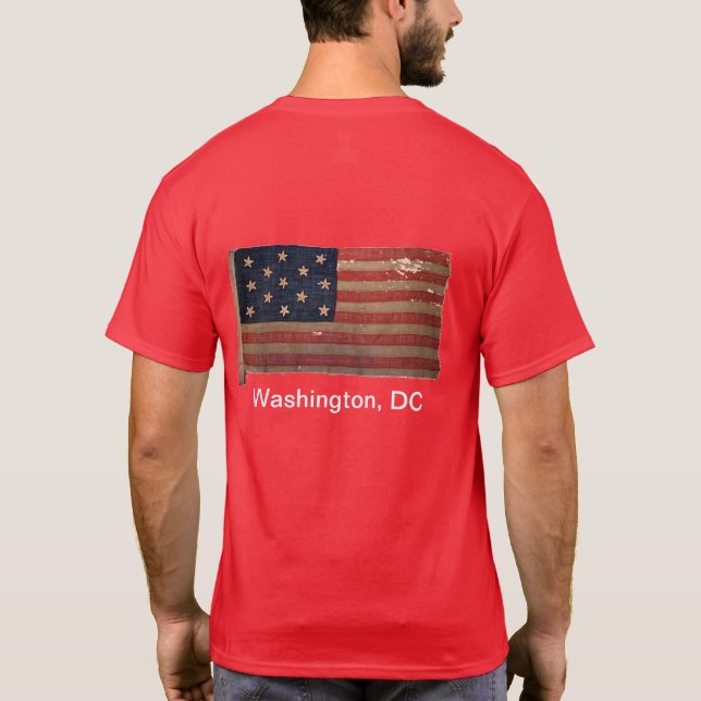 T-shirt Drapeau de l'Union de guerre civile ✨ antique hist (Dos)