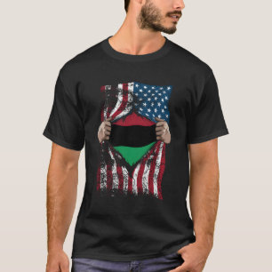 T-shirt Drapeau de l'Union panafricaine Loyal Afroamerican