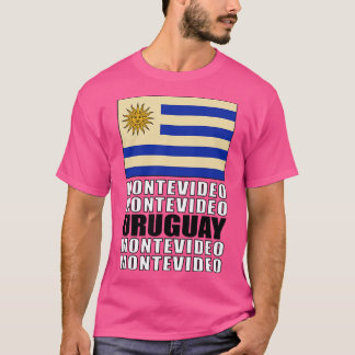 T-shirt Drapeau de l'Uruguay