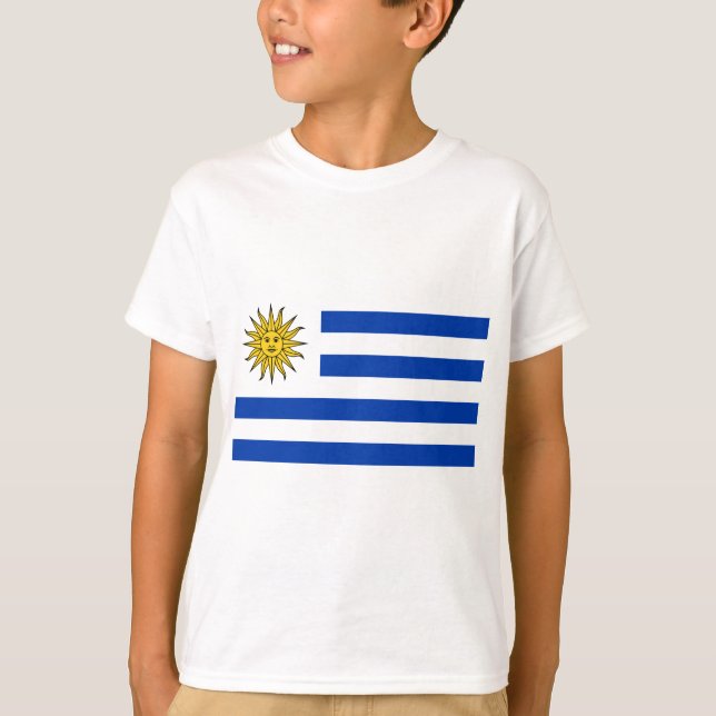T-shirt Drapeau de l'Uruguay (Devant)