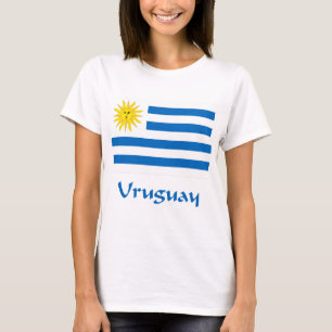 T-shirt Drapeau de l'Uruguay