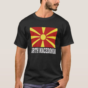 T-shirt Drapeau de Macédoine du Nord Patriotique Racines N