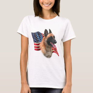 T-shirt Drapeau de Malinois de Belge