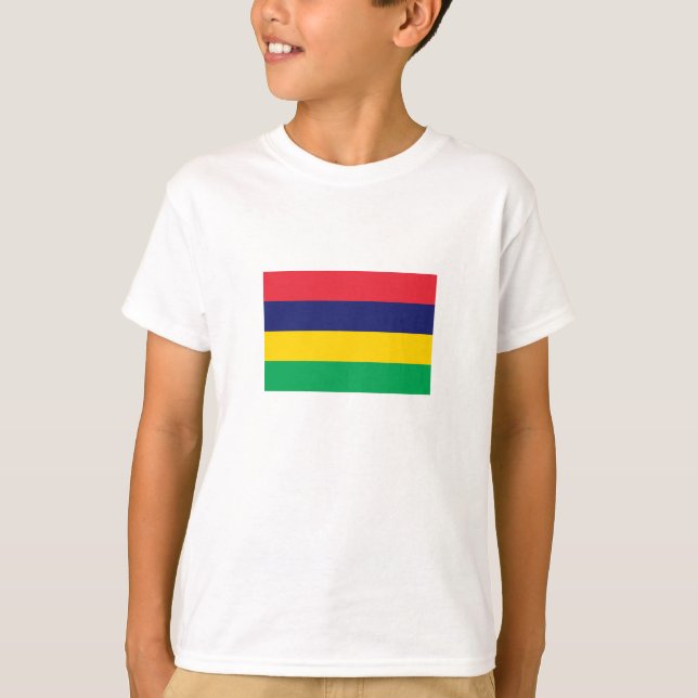 T-shirt Drapeau de Maurice (Devant)