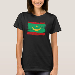 T-shirt Drapeau de Mauritanie Fierté Amitié Fier Paix Rétr
