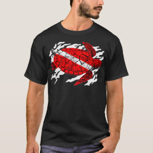 T-shirt Drapeau de mer Plongée Plongée Plongée Plongée Lov
