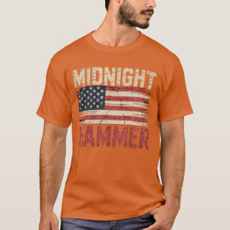 T-shirt Drapeau de minuit marteau B-2 Stealth Jet Usa