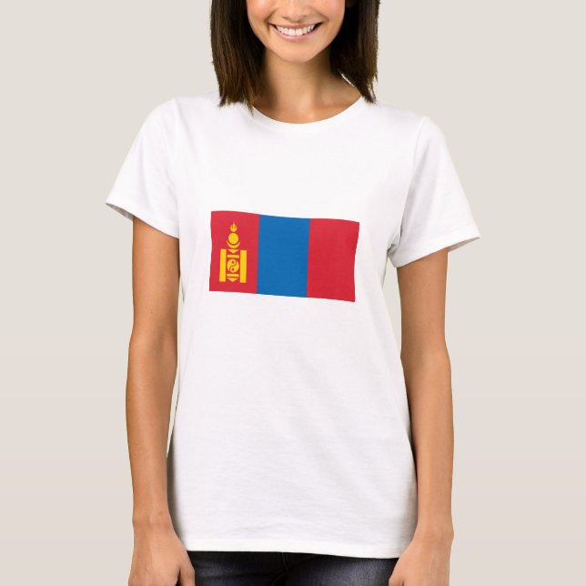 T-shirt Drapeau de Mongolie (Devant)