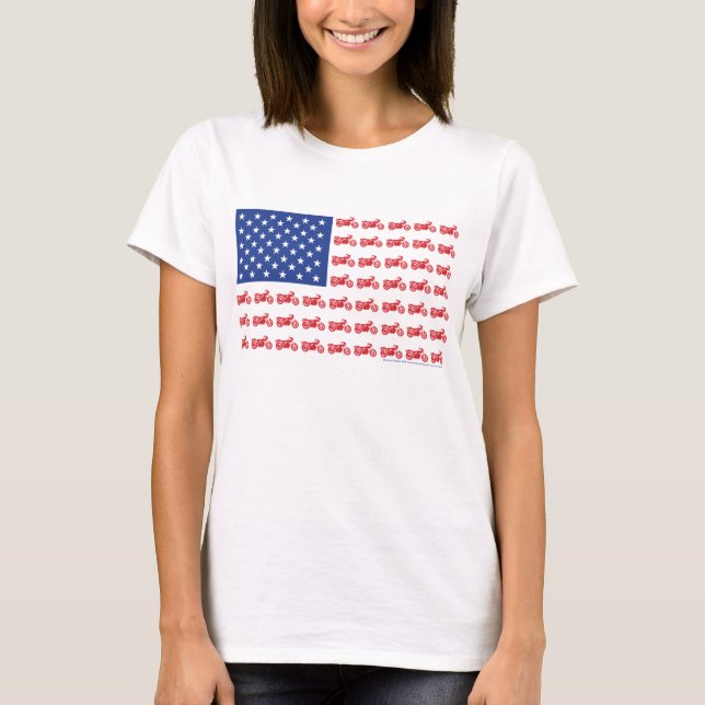 T-shirt Drapeau de moto Tee (Devant)