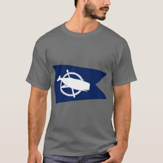 T-shirt Drapeau de Nantucket Massachusetts Baleine Cool Dr