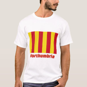 T-shirt Drapeau de Northumbria avec le nom