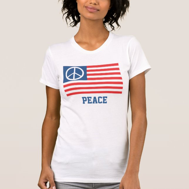 T-shirt Drapeau de paix (Devant)