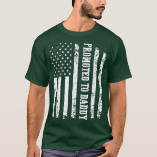 T-shirt Drapeau De Papa USA Pour La Première Fois À Daddy