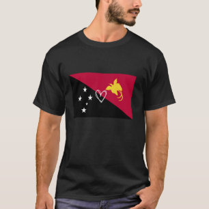 T-shirt Drapeau de Papouasie-Nouvelle-Guinée Fierté papoua