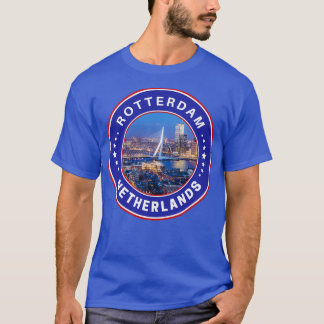 T-shirt Drapeau de Pays-Bas Rotterdam Travel Souvenir