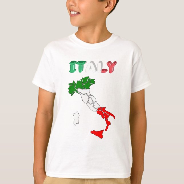T-shirt Drapeau de pays italien (Devant)