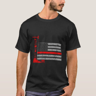 T-shirt Drapeau De Pelle D'Huile Cadeau Pour Les Travaille