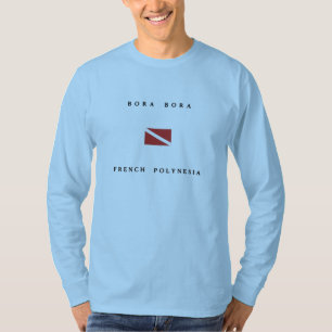 T-shirt Drapeau de piqué de scaphandre de Polynésie