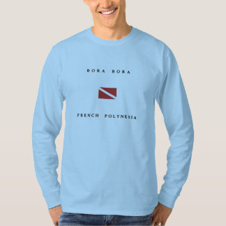 T-shirt Drapeau de piqué de scaphandre de Polynésie