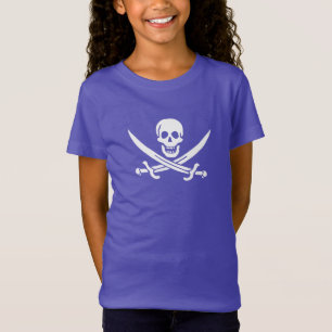T-Shirt Drapeau de pirate Crâne croisé épées