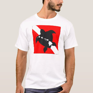 T-shirt Drapeau de plongée