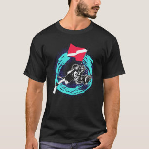 T-shirt Drapeau de plongée en scaphandre autonome en natat