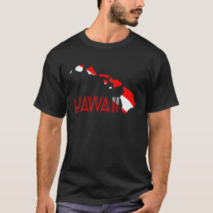 T-shirt Drapeau de plongée en scaphandre autonome Hawaii