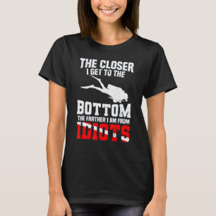 T-shirt Drapeau de plongée en scaphandre drôle Citation de