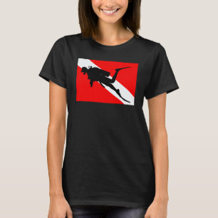 T-shirt Drapeau de plongée sous-marine