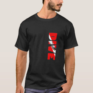 T-shirt Drapeau de plongée sous-marine femme