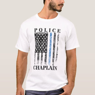 T-shirt Drapeau de police américain