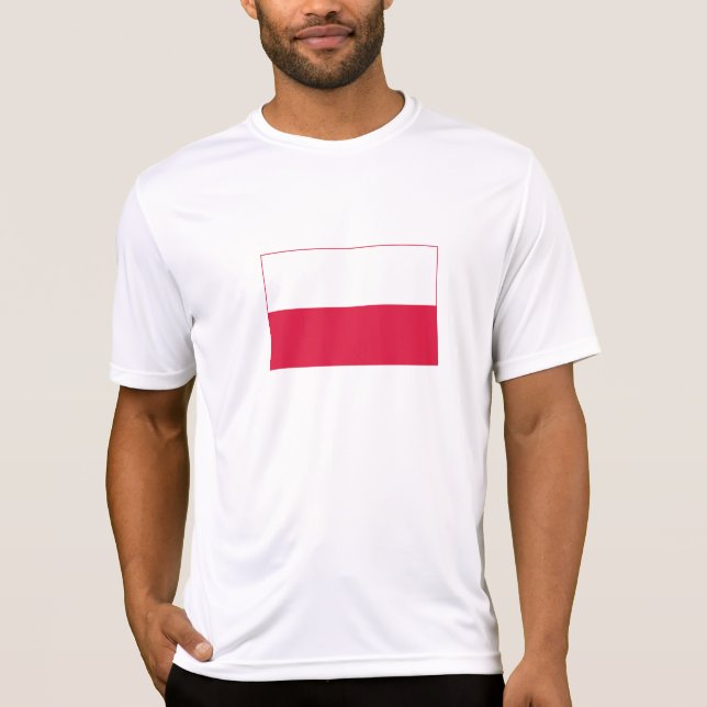 T-shirt Drapeau de Pologne (Devant)