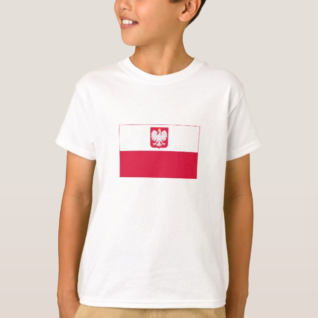 T-shirt Drapeau de Pologne (Devant)