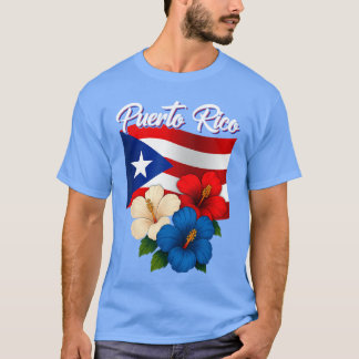 T-shirt Drapeau de Porto Rico Mois du patrimoine hispaniqu