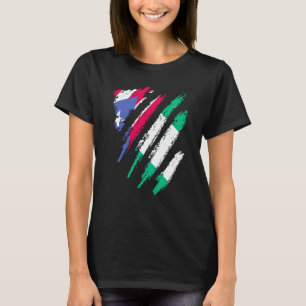 T-shirt Drapeau de Porto Rico Patriot Nigéria Pays Né Str