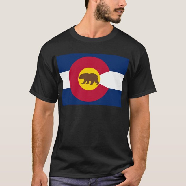 T-shirt Drapeau de République de Calirado (Devant)