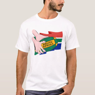 T-shirt Drapeau de rugby à XV en Afrique du Sud