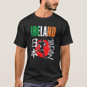 T-shirt Drapeau de rugby irlandais en détresse Irlande Jap