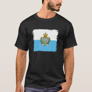 T-shirt Drapeau De Saint-Marin