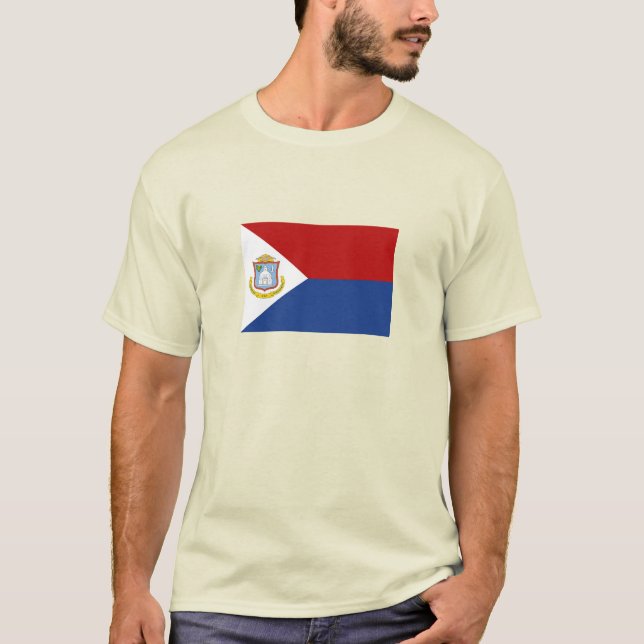 T-shirt Drapeau de Saint-Martin (Devant)