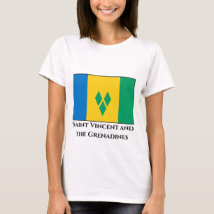 T-shirt Drapeau de Saint-Vincent-et-les Grenadines
