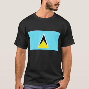 T-shirt Drapeau De Sainte-Lucie