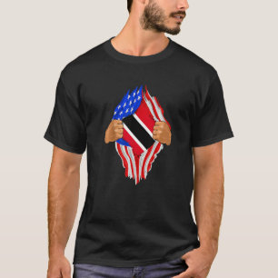 T-shirt Drapeau de sang de Trinité-et-Tobago