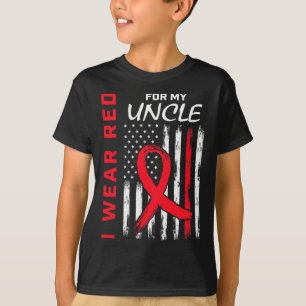T-shirt Drapeau de sensibilisation aux maladies cardiaques