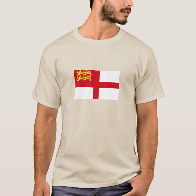 T-shirt Drapeau de Sercq (Devant)