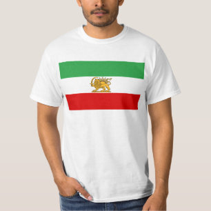 T-shirt Drapeau de Shah de 1964-1980) شیروخورشید de l'Iran