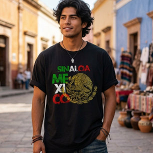 T-shirt Drapeau de Sinaloa Mexique