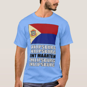 T-shirt Drapeau de Sint Maarten